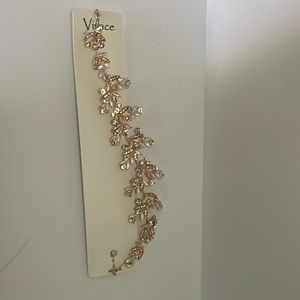 Rose gold hair piece